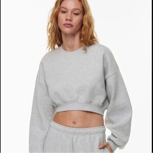 TNA TERRY FLEECE PERFECT CROPPED HOODIE
